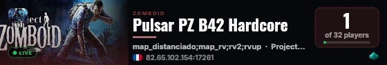 Pulsar PZ B42 Hardcore live status badge