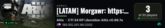 [LATAM] Morgawr: https://discord.gg/D4d3d3ekce live status badge
