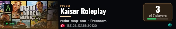 Kaiser Roleplay live status badge