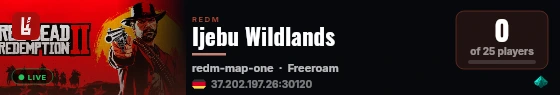 Ijebu Wildlands live status badge