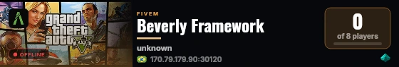 Beverly Framework live status badge