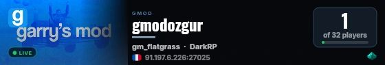 gmodozgur live status badge