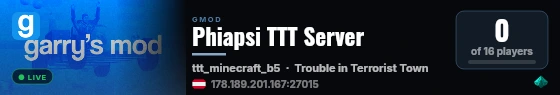 Phiapsi TTT Server live status badge