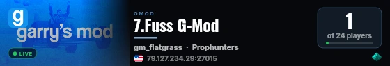 7.Fuss G-Mod live status badge