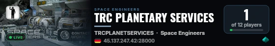 TRC PLANETARY SERVICES live status badge