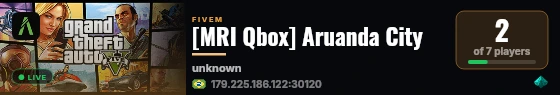 [MRI Qbox] Aruanda City live status badge