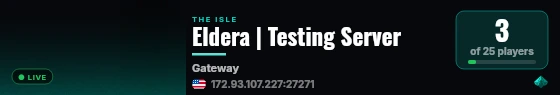 Eldera | Testing Server live status badge