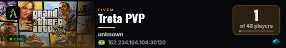 Treta PVP live status badge