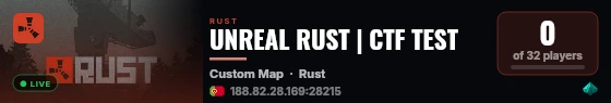 UNREAL RUST | CTF TEST live status badge