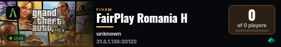 FairPlay Romania H live status badge