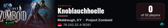 Knoblauchhoelle live status badge