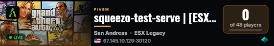 squeezo-test-serve | [ESX Legacy] live status badge