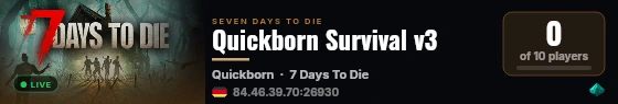 Quickborn Survival v3 live status badge