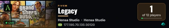 Legacy live status badge