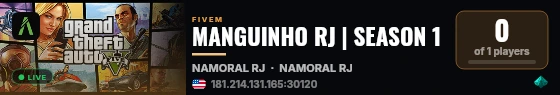 MANGUINHO RJ | SEASON 1 live status badge