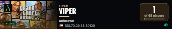 VIPER live status badge