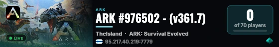 ARK #976502 - (v361.7) live status badge