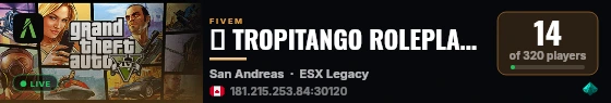 🔥 TROPITANGO ROLEPLAY v3.2 🔥 live status badge