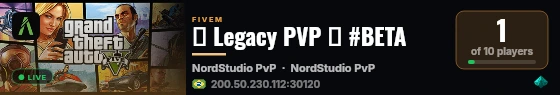 🔹 Legacy PVP 🔹 #BETA live status badge