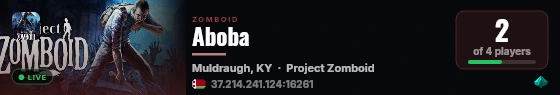 Aboba live status badge