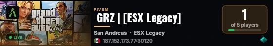  GRZ | [ESX Legacy] live status badge