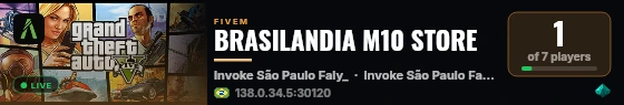BRASILANDIA M10 STORE live status badge