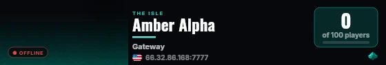 Amber Alpha live status badge