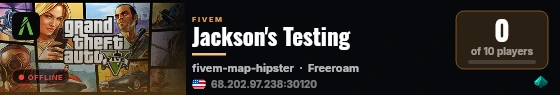 Jackson's Testing live status badge