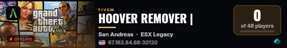 HOOVER REMOVER |  live status badge
