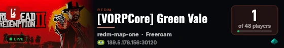 [VORPCore] Green Vale live status badge
