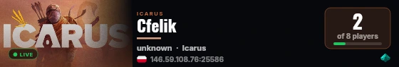 Cfelik live status badge