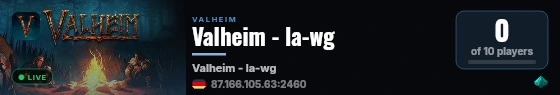 Valheim - la-wg live status badge