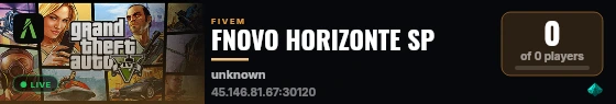 FNOVO HORIZONTE SP live status badge