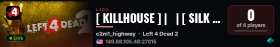 [ KILLHOUSE ] |   | [ SILK ROAD ] live status badge