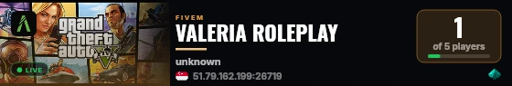 VALERIA ROLEPLAY live status badge