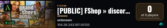 [PUBLIC] FShop » discord.gg/fshop live status badge