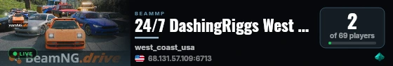 24/7 DashingRiggs West Coast Vanilla 2 live status badge