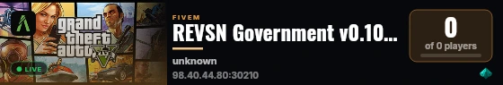 REVSN Government v0.10 Acceptance — Local Only live status badge