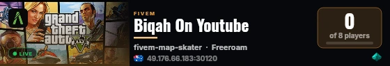 Biqah On Youtube live status badge