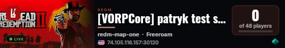 [VORPCore] patryk test server live status badge