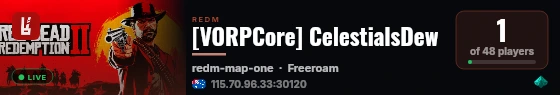 [VORPCore] CelestialsDew live status badge