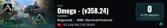 Omega - (v358.24) live status badge