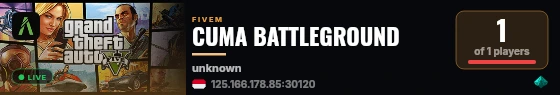CUMA BATTLEGROUND live status badge