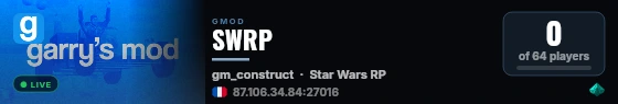 SWRP live status badge