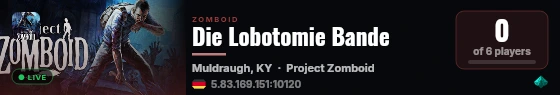Die Lobotomie Bande live status badge