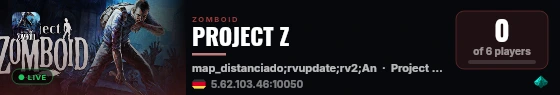 PROJECT Z live status badge