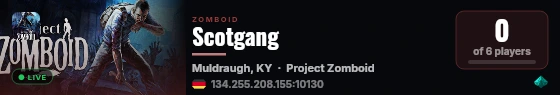 Scotgang live status badge