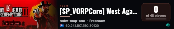 [SP_VORPCore] West Again live status badge