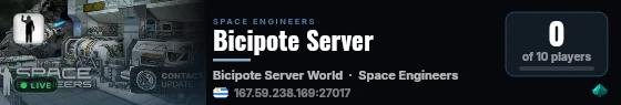 Bicipote Server live status badge