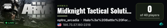 Midknight Tactical Solutions OPTRE Liberation live status badge